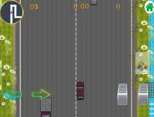 Spel CAB -motor - Taxi -bestuur en passasiersbak  aanlyn