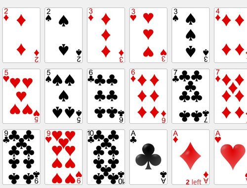 Spel Geheue kaarte  aanlyn