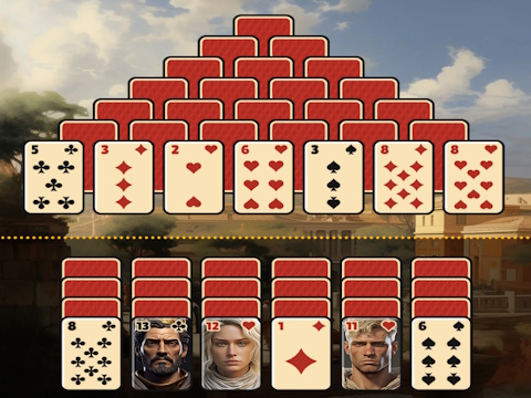 Spel Pyramid Solitaire Antieke Rome  aanlyn