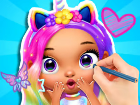 Spel Kleurboek: mode barbie prinses  aanlyn