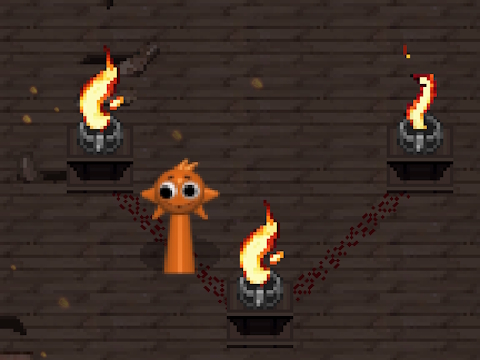 Spel Sprunki fakkels doolhof  aanlyn