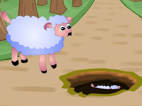 Spel Help om skaapbaba af te val  aanlyn
