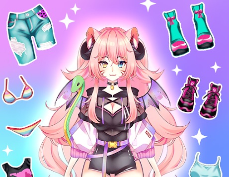 Spel Anime trek aan Moe aan  aanlyn