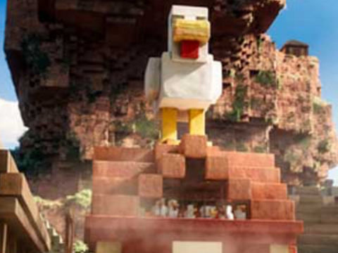 Spel Minecraft lava hoender  aanlyn