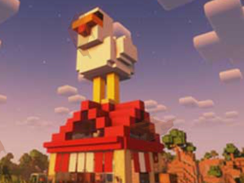 Spel Minecraft lava hoender 2  aanlyn
