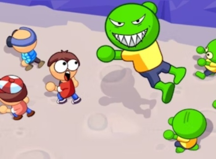 Spel Zombie Crowd & Merge  aanlyn