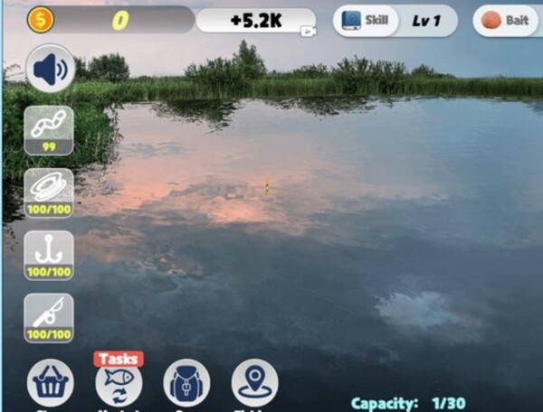 Spel Visvang baron regte visvang  aanlyn