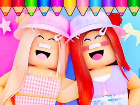 Spel Kleurboek: Roblox Bestie  aanlyn