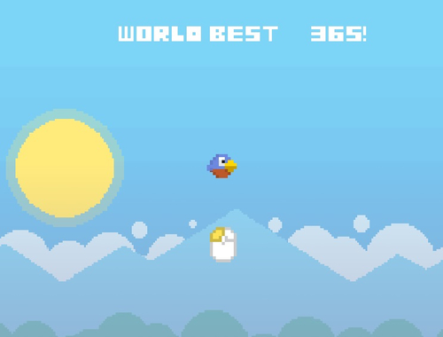 Spel Flappy vlug  aanlyn