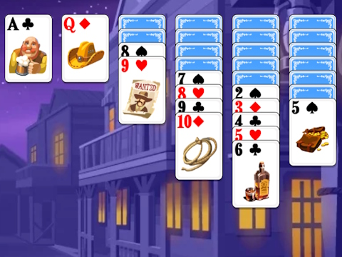 Spel Solitaire omgekeer  aanlyn