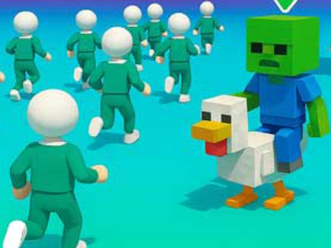 Spel Hoenderjokkie: rooi lig, groen lig  aanlyn