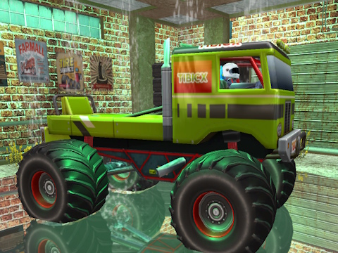 Spel Realistiese monstervragmotor offoadsimulator  aanlyn