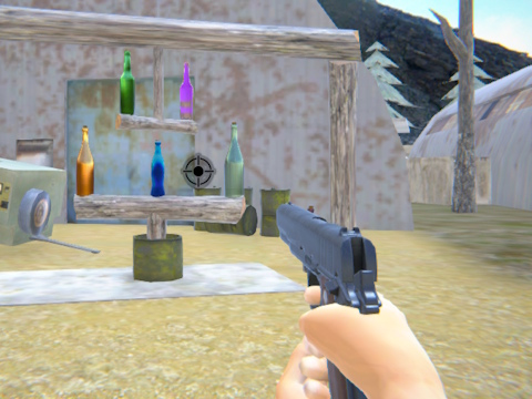 Spel Bottelskiet 3D  aanlyn