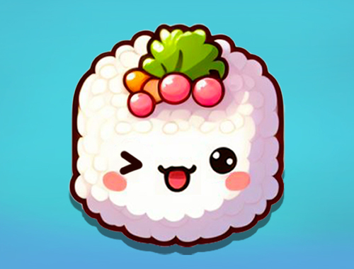 Spel Popping sushi  aanlyn