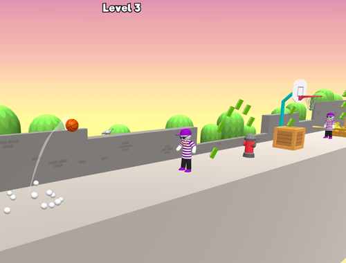 Spel Weiering dunk basketbal  aanlyn