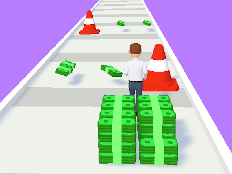 Spel Versamel al die geld en word ryk: hardloper aanlyn
