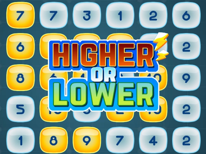 Spel Hoër of laer aanlyn