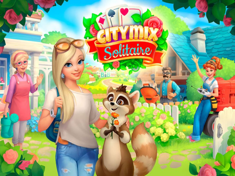 Spel City Mix Solitaire aanlyn