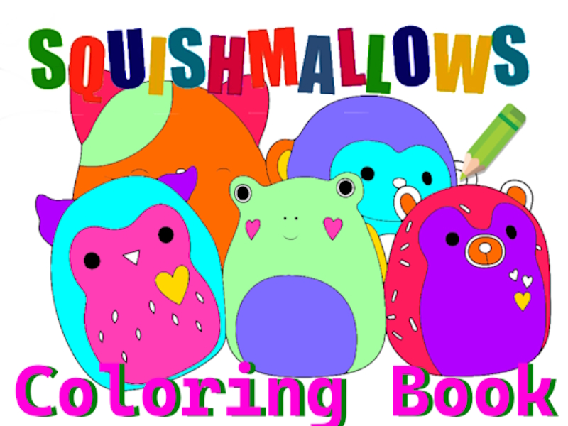 Spel Squishmallow kleurboek aanlyn