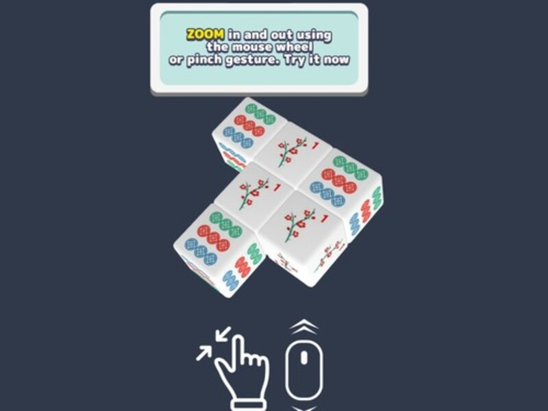 Spel Mahjong 3D-wedstryd aanlyn