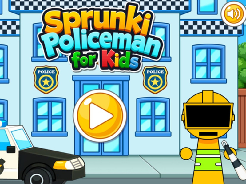 Spel Sprunki -polisieman vir kinders aanlyn