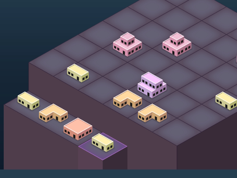 Spel Blok Merge City aanlyn