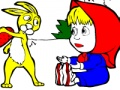Spel Masha en Bunny Coloring  aanlyn