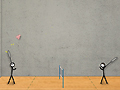 Spel Stick figuur pluimbal  aanlyn