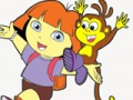 Spel Dora The Explorer Coloring Fun  aanlyn
