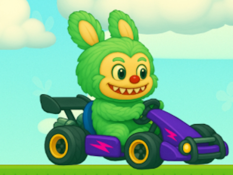 Spel Labubu Gokart aanlyn