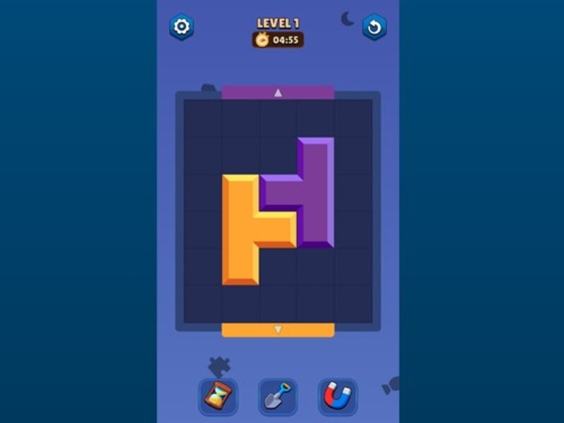 Spel Kleurblok Puzzle Game aanlyn