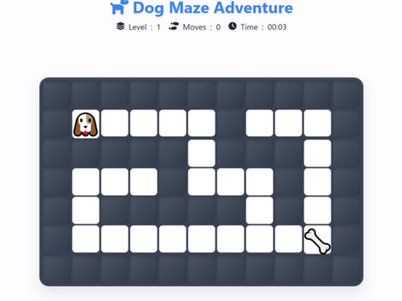 Spel Dog Maze Adventure aanlyn