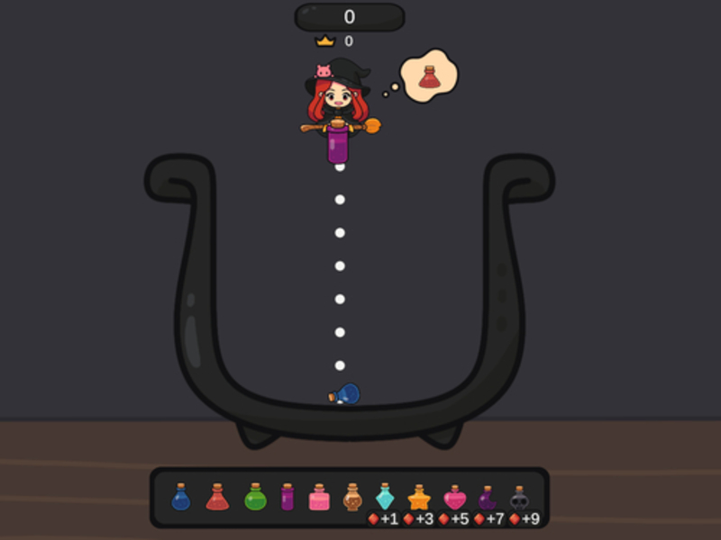 Spel Potion Merge Witch aanlyn