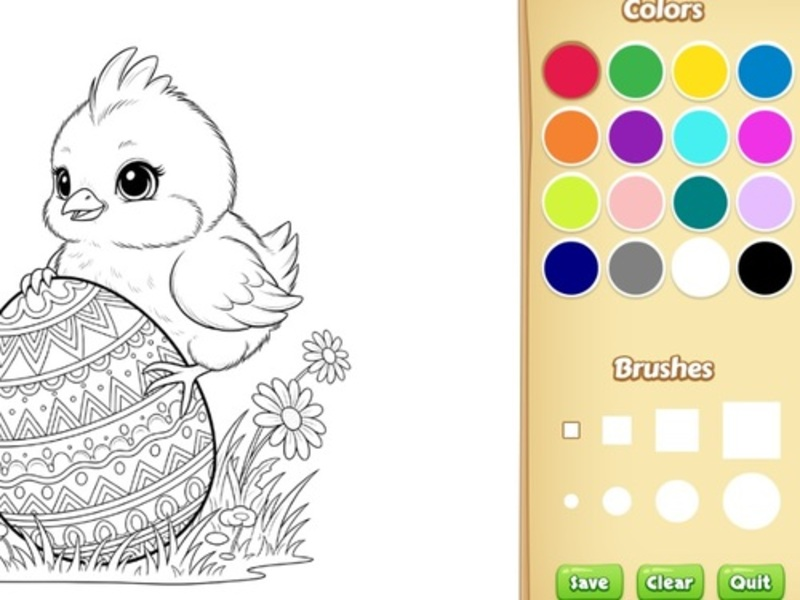 Spel Paasfeeskleurboek vir kinders aanlyn