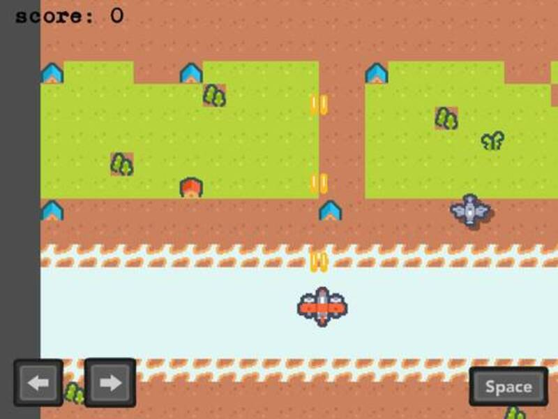 Spel 2D-vliegtuigskiet aanlyn