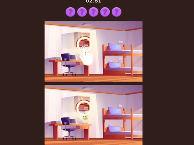 Spel Die verskille in die foto's vind aanlyn