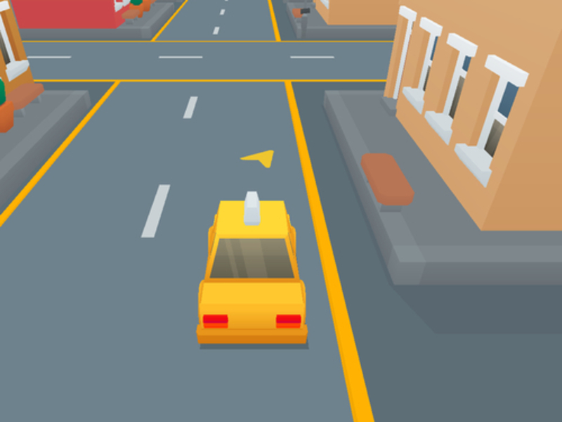 Spel Taxi -bestuurder 3D aanlyn