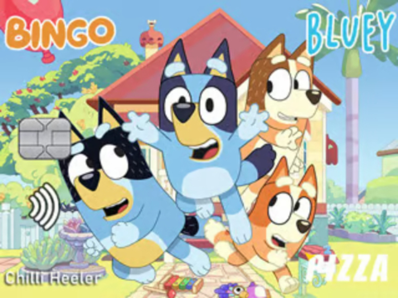 Spel Jigsaw-legkaart: Bluey-kredietkaart aanlyn