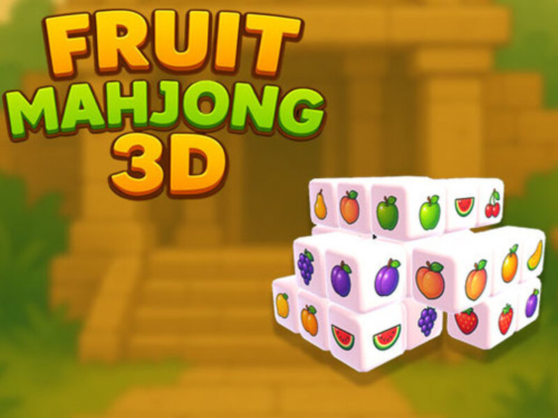 Spel Vrugte Mahjong 3d aanlyn