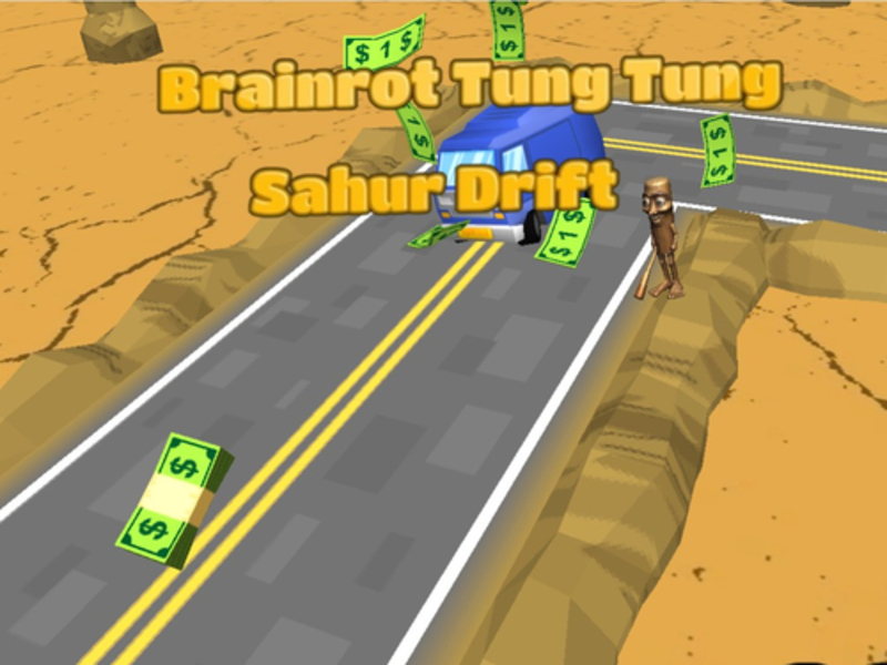 Spel Brainrot Tung Tung Sahur Drift aanlyn