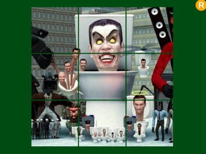 Spel Skibidi Toilet Slid Puzzle aanlyn