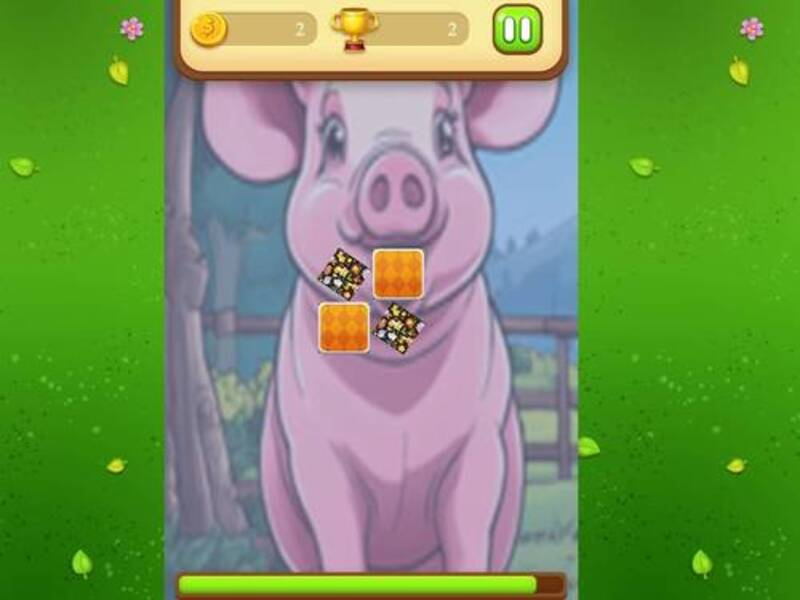 Spel Plaasdiere geheue kaarte aanlyn
