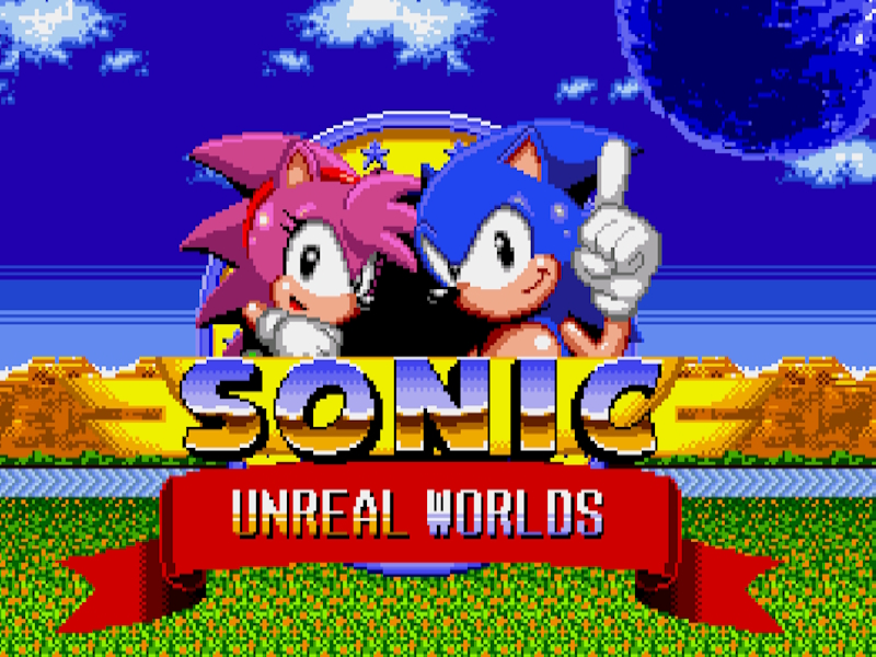 Spel Sonic Unreal Worlds aanlyn