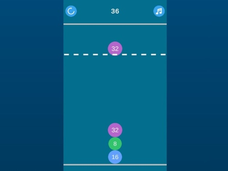 Spel 2048 MERGE aanlyn