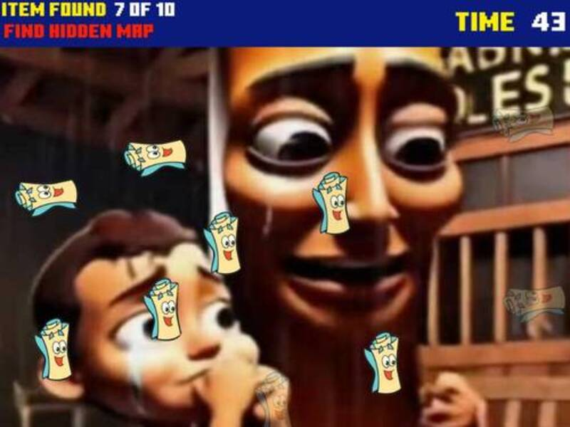 Spel Tung Tung Sahur: Vind verborge kaart aanlyn