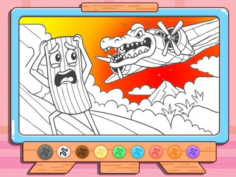 Spel Kleurboek: Bombardino Crocodilo aanlyn