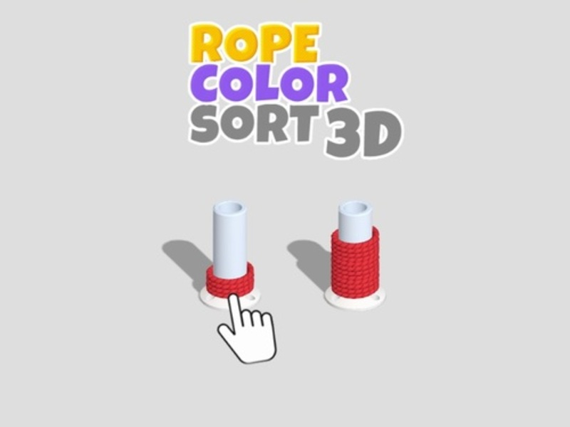 Spel Tou kleur sorteer 3d aanlyn