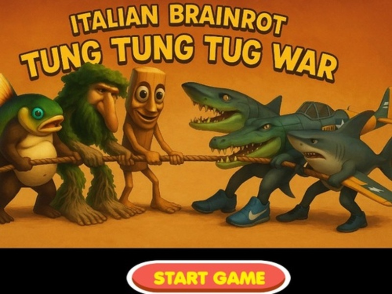 Spel Italiaanse Brainrot Tung Tung Tug War aanlyn