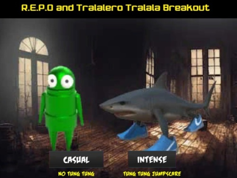 Spel R. E. P. O en Tralalero Tralala Breakout aanlyn