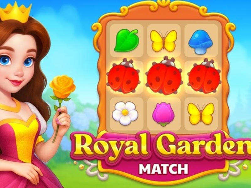 Spel Royal Garden Match aanlyn